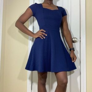 CHARLOTTE RUSSE Open-Back Blue Dress